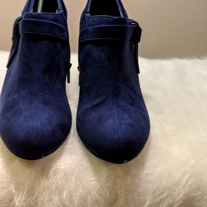 Coach and Four blue suede shoes